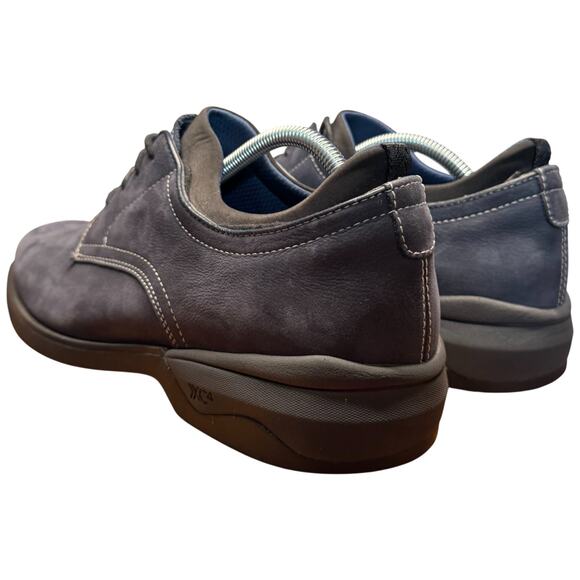 JOHNSTON & MURPHY XC4 Elkins Plain Toe Men's 10M Dual Width Navy Suede Shoes - Picture 3 of 13